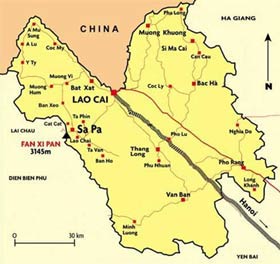 Bản đồ du lịch Sapa